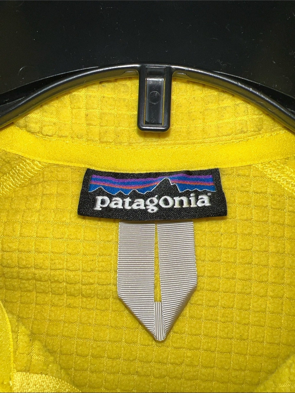 Patagonia Yellow Long-Sleeve Quarter Zip Waffle Pullover - Picture 3 of 6